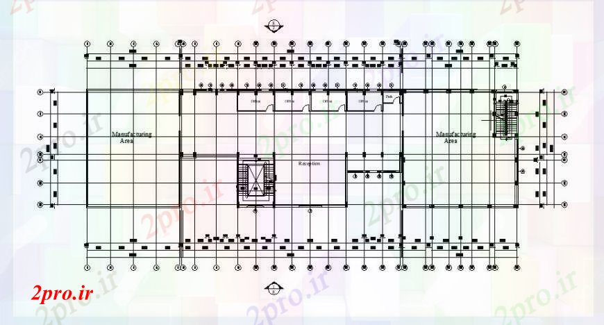 دانلود نقشه کارخانه صنعتی  ، کارگاه کارخانه تولید طراحی های (کد102660)