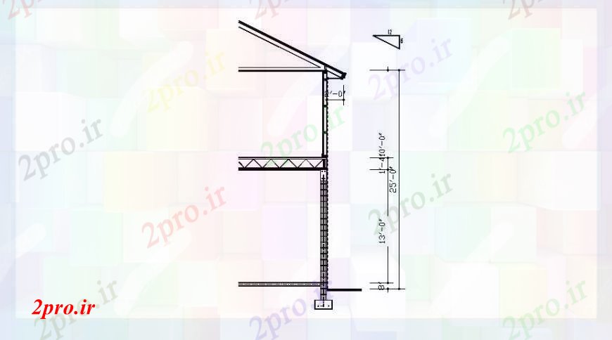 دانلود نقشه طراحی جزئیات ساختار سمت ر یک خانه دان قطع بخش سازنده طراحی جزئیات  (کد102666)