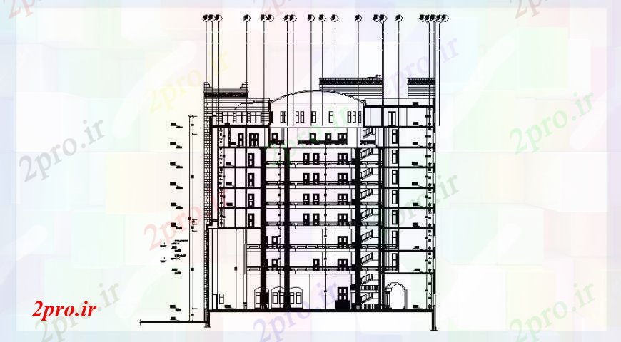 دانلود نقشه مسکونی  ، ویلایی ، آپارتمان  آپارتمان چند آشنا ساخت بخش اصلی طراحی جزئیات  (کد102667)