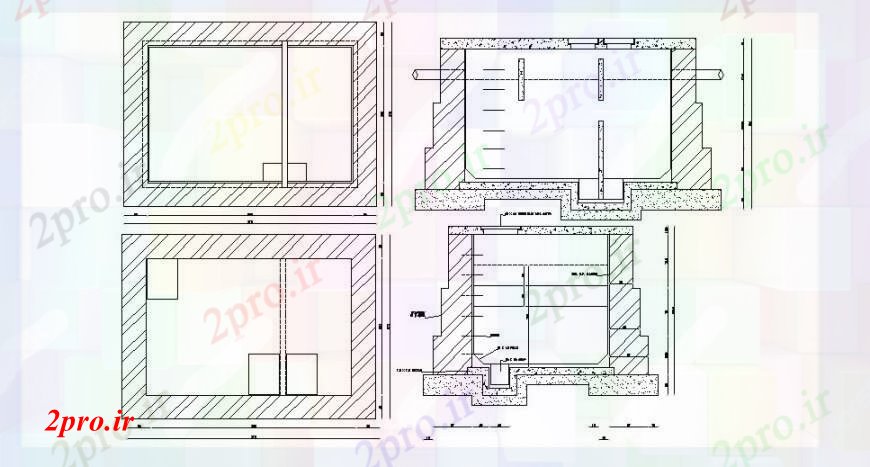 دانلود نقشه جزئیات طراحی در و پنجره  نما پنجره دفتر و نصب و راه اندازی (کد102687)