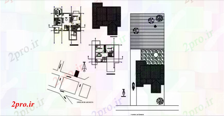 دانلود نقشه مسکونی ، ویلایی ، آپارتمان تراس جزئیات سقف و کف پوش جزئیات مفهوم 11 در 12 متر (کد102711)