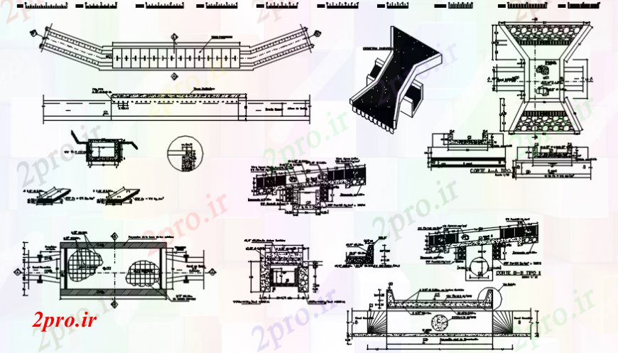 دانلود نقشه جزئیات ساخت و ساز د  رسم از فضایی     (کد102763)