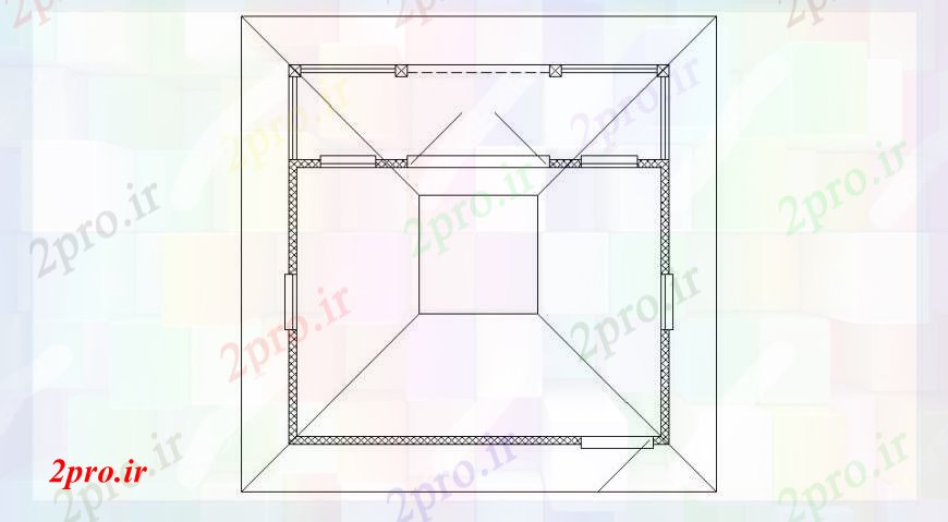 دانلود نقشه طراحی جزئیات ساختار سیستم سایه  نما طراحی جزئیات (کد102795)