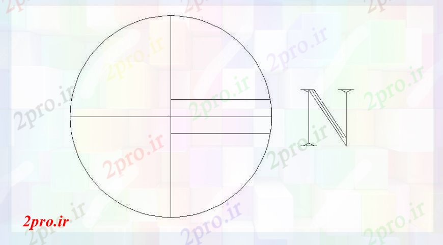 دانلود نقشه بلوک ، آرام ، نماد جهت سمت شمال بلوک دو بعدی  جزئیات طراحی   (کد102801)