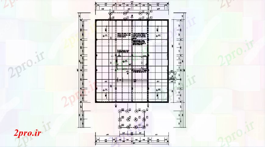 دانلود نقشه طراحی جزئیات ساختار جزئیات کف ساختار طرحی فریم از  های اداری  (کد102849)