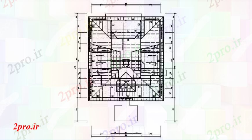 دانلود نقشه طراحی جزئیات ساختار سبک ساختار طراحی جزئیات از ساختمان اداری (کد102852)