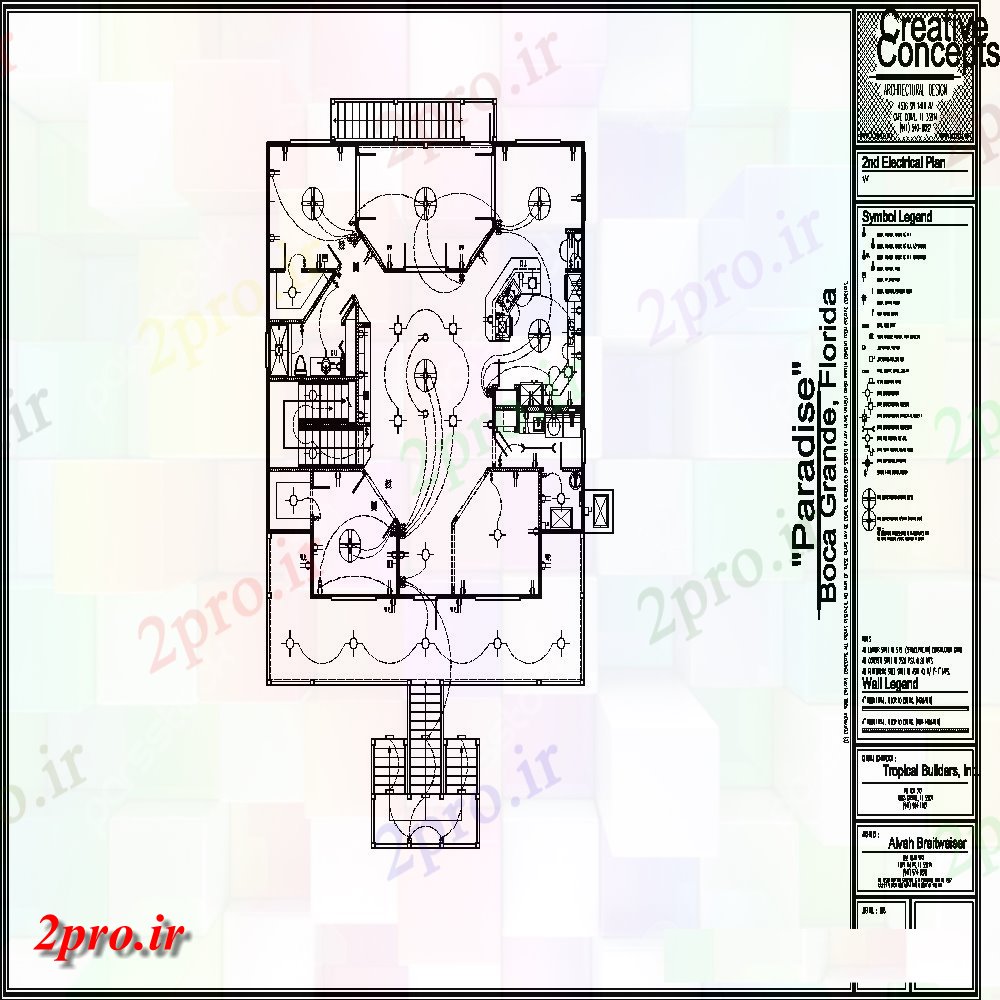 دانلود نقشه مسکونی ، ویلایی ، آپارتمان مسکونی نصب و راه اندازی برق خانه و طرحی های 112 در 14 متر (کد102854)