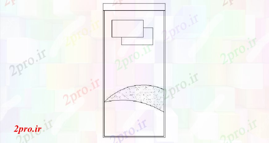 دانلود نقشه بلوک مبلمان تخت تک نما  جزئیات طراحی  (کد102873)