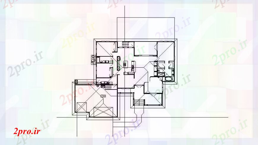 دانلود نقشه مسکونی  ، ویلایی ، آپارتمان  مسکونی طرحی خانه فریم و ساختار جزئیات (کد102887)