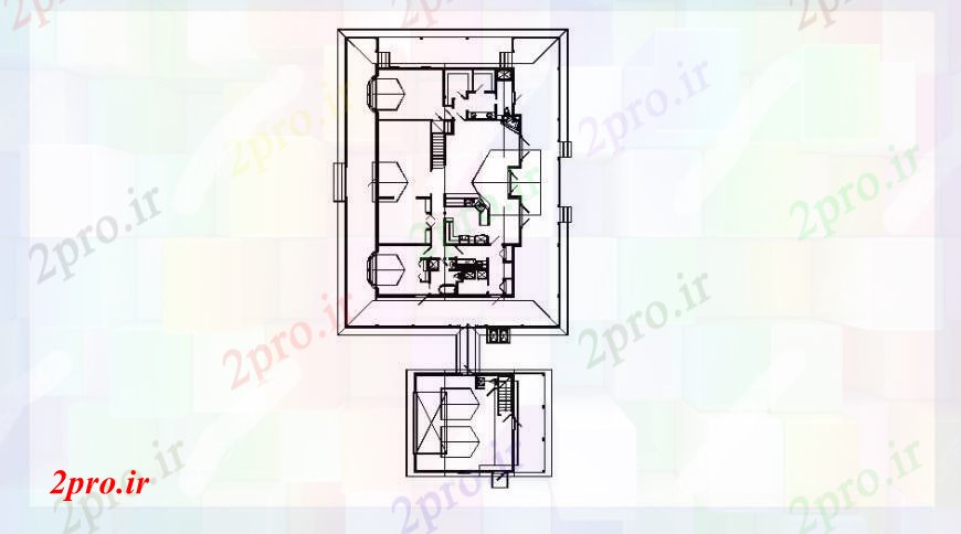 دانلود نقشه مسکونی ، ویلایی ، آپارتمان خانه طبقه فریم ساختار طرحی خودکار 10 در 17 متر (کد102888)