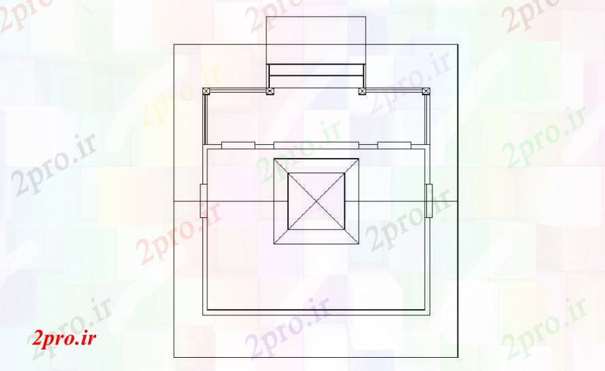 دانلود نقشه مسکونی  ، ویلایی ، آپارتمان  طبقه بالای ساختار طرحی فریم خانه جزئیات (کد102889)