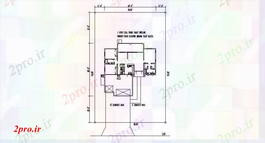 دانلود نقشه مسکونی ، ویلایی ، آپارتمان خانه طبقه اول فریم ساختار طراحی جزئیات 69 در 77 متر (کد102895)