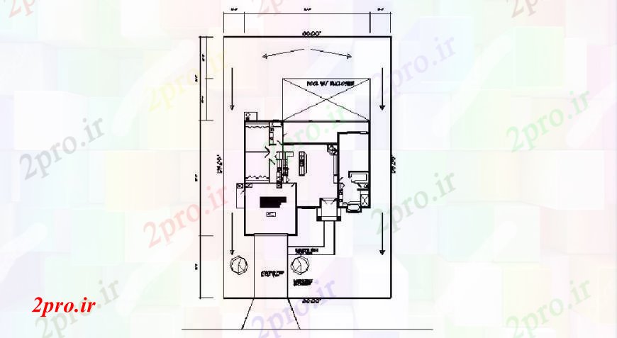 دانلود نقشه مسکونی ، ویلایی ، آپارتمان طرحی خانه فریم ساده و طراحی جزئیات 16 در 17 متر (کد102916)