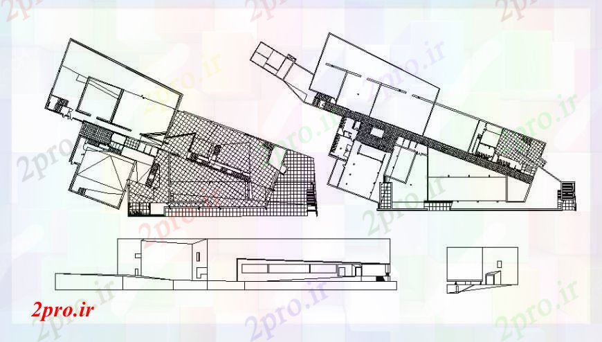 دانلود نقشه کارخانه صنعتی  ، کارگاه بخش نصب و راه اندازی کارخانه و طرحی طبقه طراحی جزئیات  (کد102974)