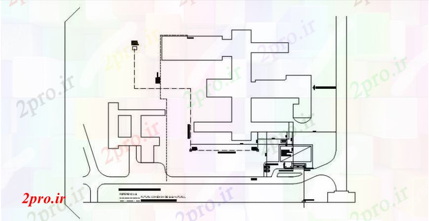 دانلود نقشه برنامه ریزی شهری طراحی طرحی جزئیات یک دو بعدی منطقه به softwrae 10 در 20 متر (کد103022)