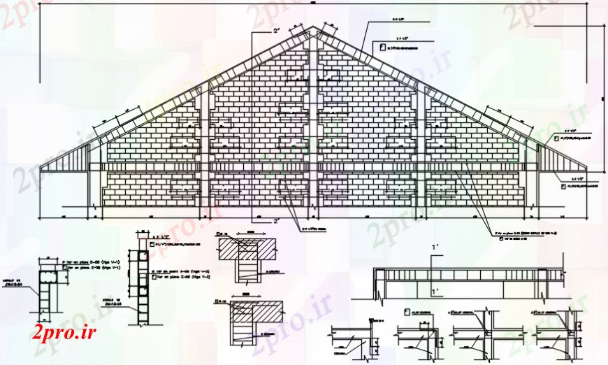 دانلود نقشه مسکونی  ، ویلایی ، آپارتمان   د طراحی سقف سالن دیوار     (کد103042)