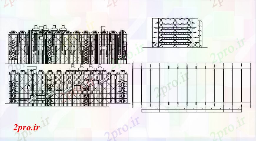 دانلود نقشه مسکونی  ، ویلایی ، آپارتمان  آپارتمان مسکونی ساخت و ساز بخش بالا  (کد103052)