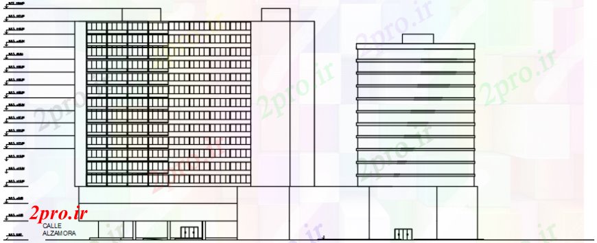 دانلود نقشه هتل - رستوران - اقامتگاه د طراحی نظر هتل ساختمان 83 در 124 متر (کد103072)