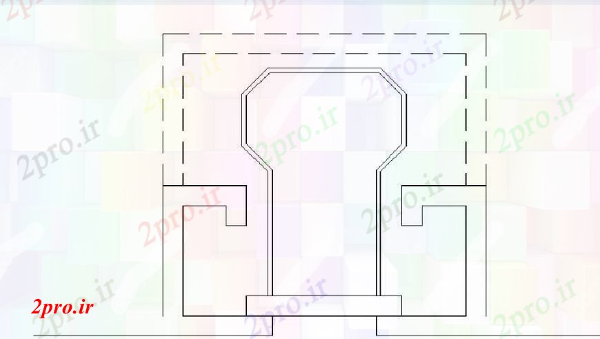 دانلود نقشه مسکونی  ، ویلایی ، آپارتمان  طرحی طبقه تراس طراحی جزئیات برای خانه (کد103213)