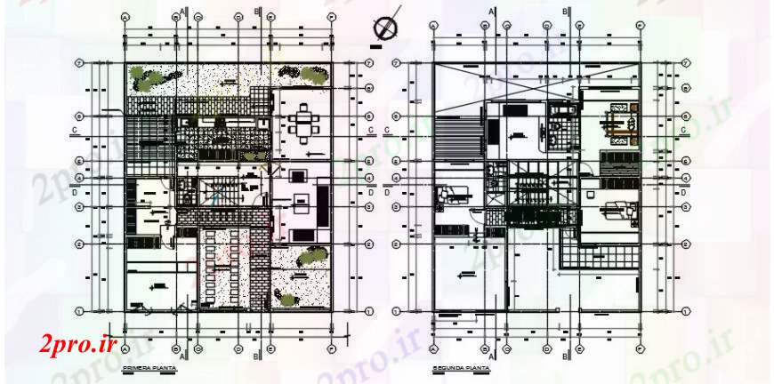 دانلود نقشه مسکونی ، ویلایی ، آپارتمان نما و طراحی مقطعی جزئیات آپارتمان 12 در 14 متر (کد103240)