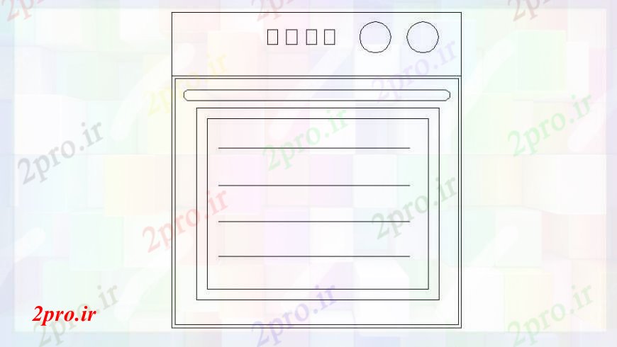 دانلود نقشه بلوک ، آرام ، نماد نما فر مشترک دو بعدی  مسدود طراحی جزئیات  (کد103268)