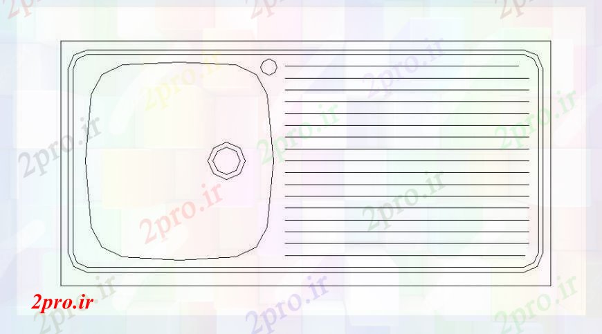 دانلود نقشه بلوک ، آرام ، نماد فولاد برای مدت طولانی سینک بلوک نما طراحی جزئیات (کد103285)
