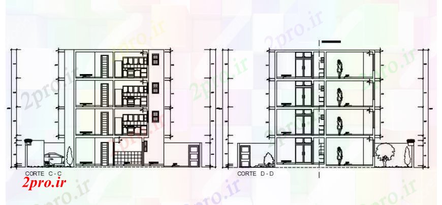 دانلود نقشه مسکونی  ، ویلایی ، آپارتمان  جزئیات دو بعدی  بخشی طراحی های آپارتمان     اتوکد (کد103302)