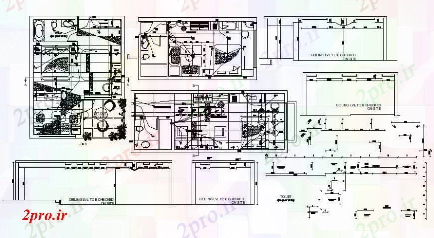 دانلود نقشه جزئیات ساخت و ساز  د طراحی از سطح سقف     (کد103366)