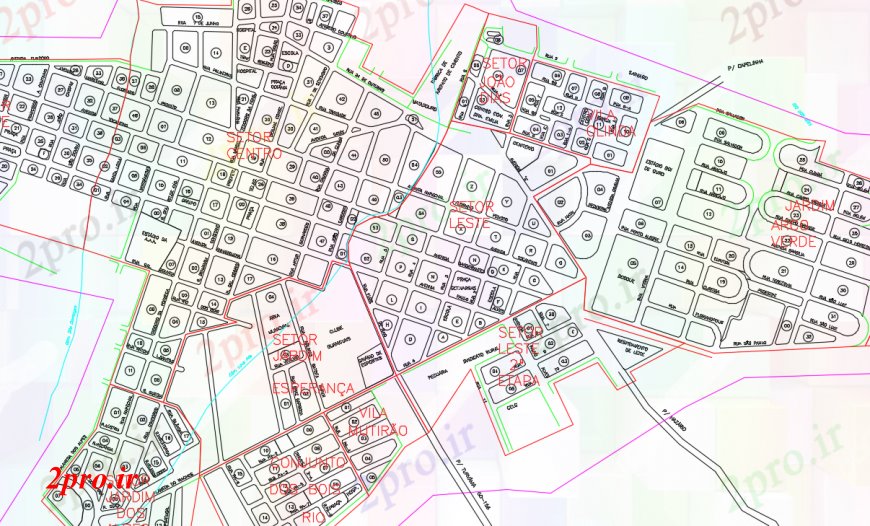 دانلود نقشه برنامه ریزی شهری طراحی جزئیات شهرستان برنامه ریزی شهری (کد103371)