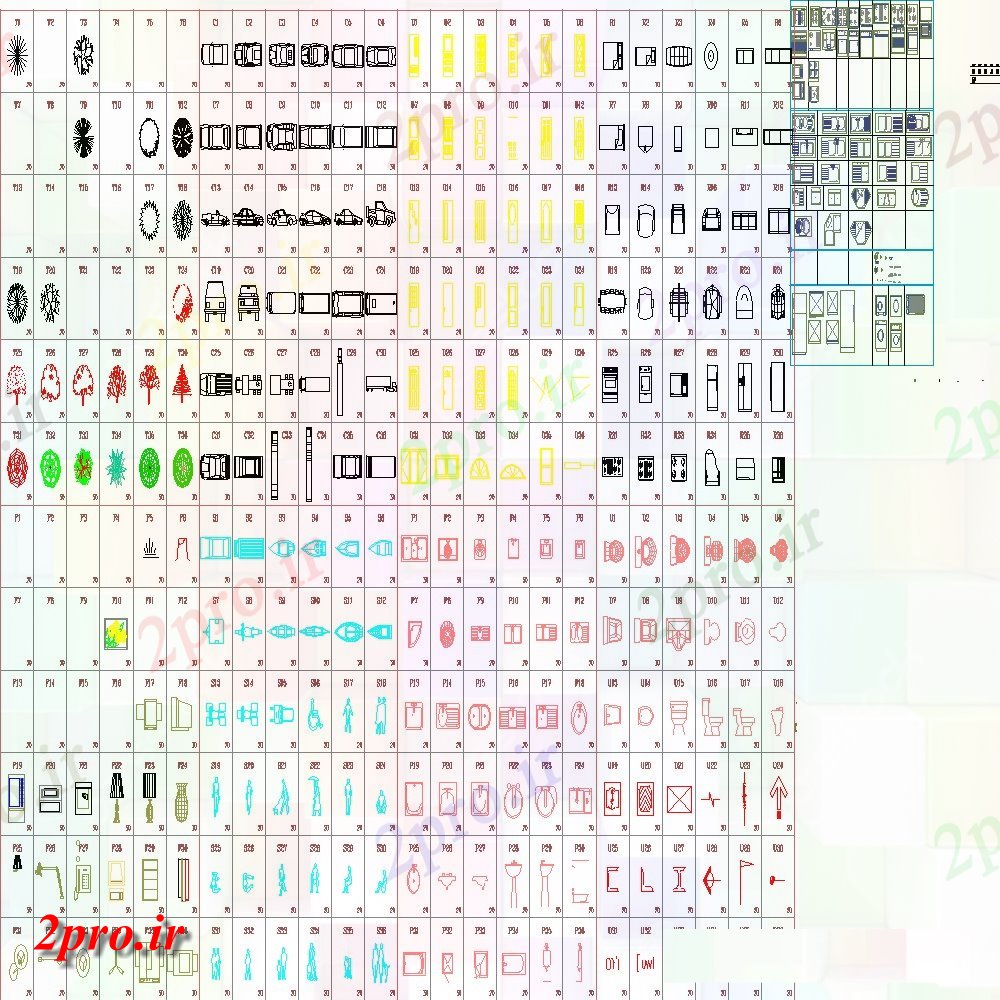 دانلود نقشه بلوک های بهداشتی  طراحی جزئیات بالای صفحه  از سبک های از حوضه شستشو (کد103409)