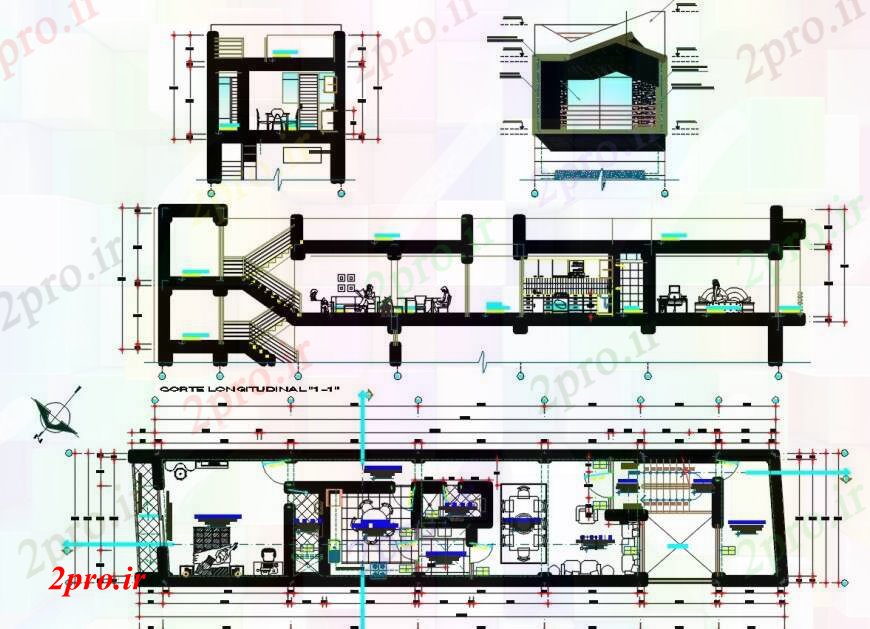 دانلود نقشه مسکونی  ، ویلایی ، آپارتمان   اقامت    (کد103499)