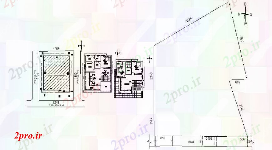 دانلود نقشه مسکونی  ، ویلایی ، آپارتمان  طراحی خانه با مبلمان، ساختار و طرحی سایت جزئیات (کد103521)