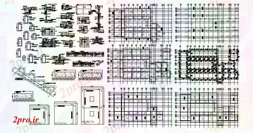 دانلود نقشه جزئیات ساخت و ساز د  طراحی معماری     (کد103589)