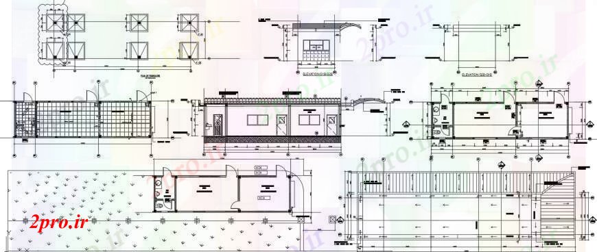 دانلود نقشه مسکونی  ، ویلایی ، آپارتمان  طراحی  دو بعدی  از بیرونی نما 4     (کد103614)