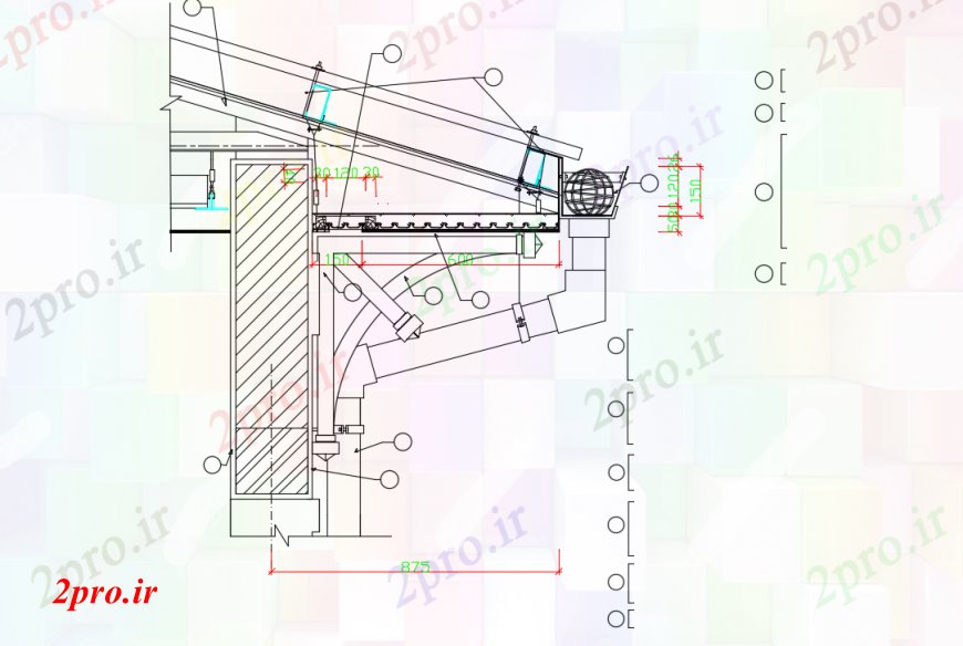 دانلود نقشه طراحی جزئیات ساختار من - پرتو جزئیات ساختار  در  (کد103672)