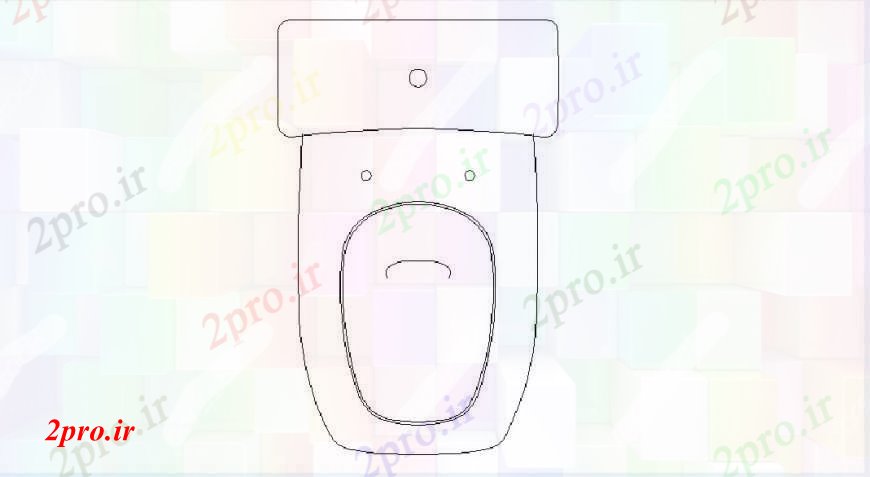 دانلود نقشه بلوک های بهداشتی ساده نما ورق توالت دو بعدی  مسدود طراحی جزئیات  (کد103698)