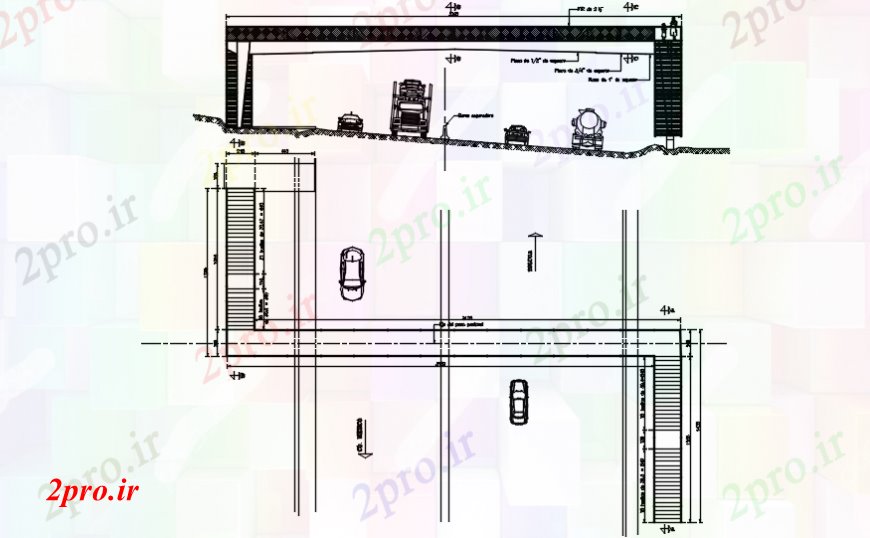 دانلود نقشه جزئیات ساخت پل Toluca در پل پا بخش سازنده طراحی جزئیات  (کد103805)
