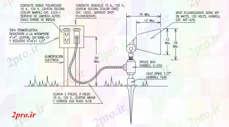 دانلود نقشه اتوماسیون و نقشه های برق بلوک سایبان برقی دیدگاه نما دو بعدی    اتوکد (کد103890)