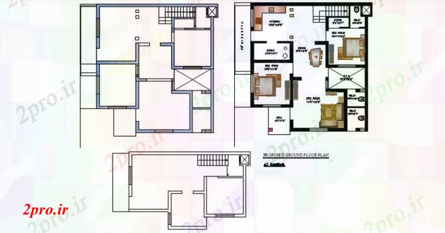 دانلود نقشه مسکونی  ، ویلایی ، آپارتمان  طراحی  دو بعدی   خانه  موکش بهایی (کد103913)