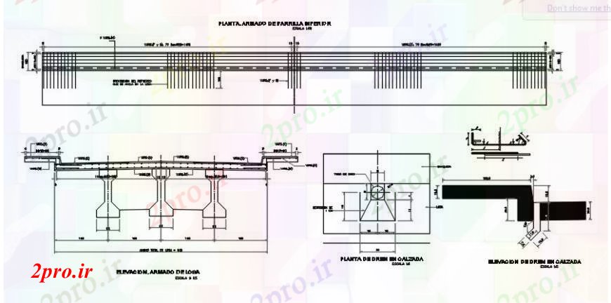 دانلود نقشه جزئیات ساخت پل  د رسم پل هواپیما سطح طبقه   خودرو (کد103983)