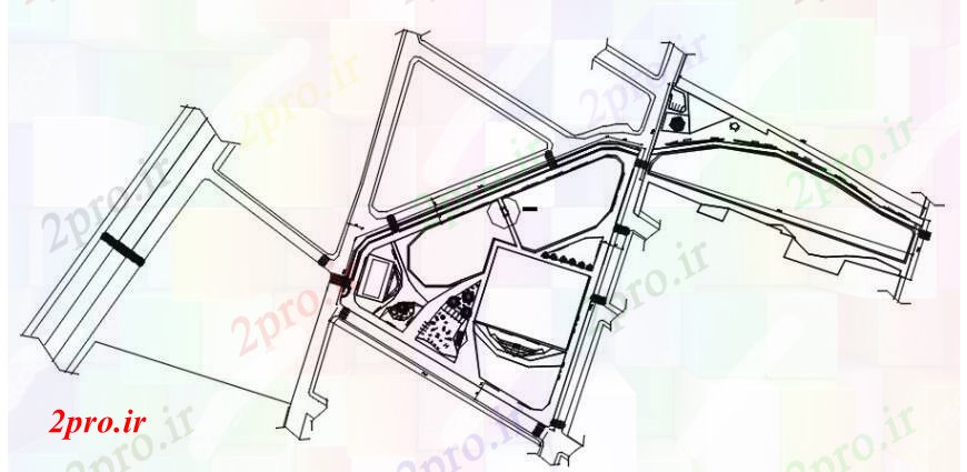 دانلود نقشه جزئیات ساخت و ساز پل چوبی بر  اتوکد جریان (کد104008)