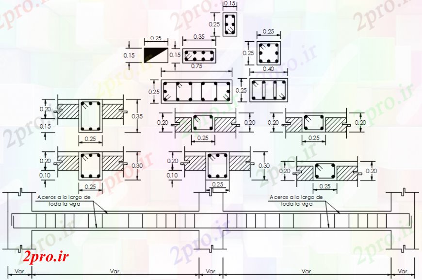 دانلود نقشه جزئیات ستون آشپزخانه ستون و ساخت و ساز  (کد104132)