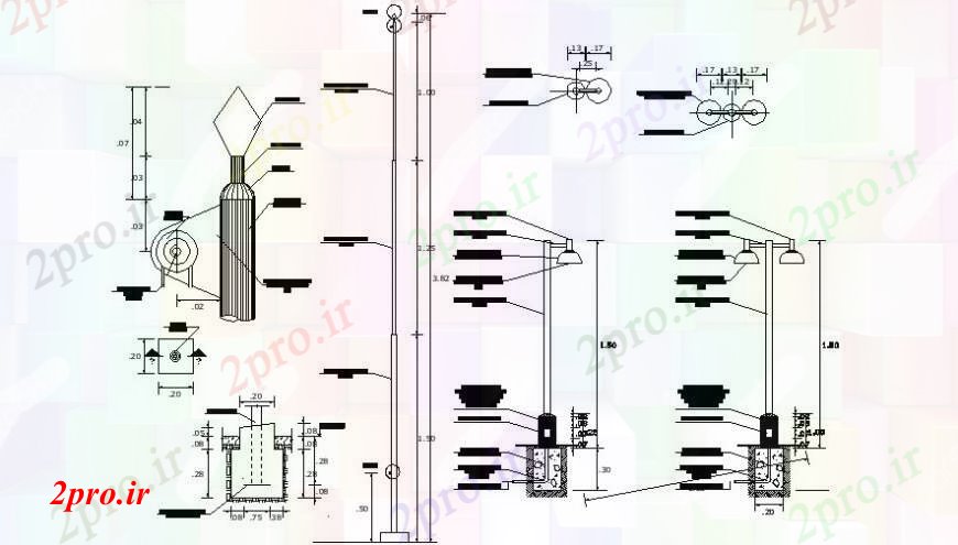 دانلود نقشه بلوک مبلمان  نقشه جزئیات از باغ  نیمکت  نما  (کد104177)