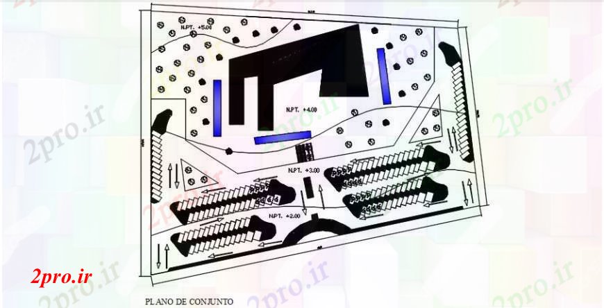 دانلود نقشه ساختمان دولتی ، سازمانی هنر سایت موزه طرحی مدرن و نقشه محل طراحی جزئیات 70 در 97 متر (کد104277)