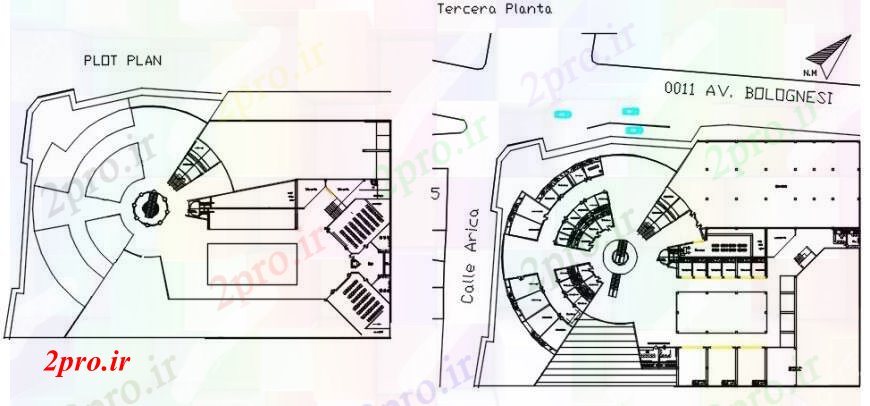 دانلود نقشه هایپر مارکت  - مرکز خرید - فروشگاه خرید طرحی توزیع مرکز و طرحی تراس طراحی جزئیات (کد104291)