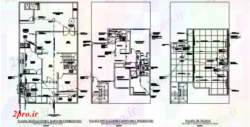 دانلود نقشه مسکونی  ، ویلایی ، آپارتمان  بهداشتی و نصب و راه اندازی الکتریکی تمام طبقات خانه (کد104304)