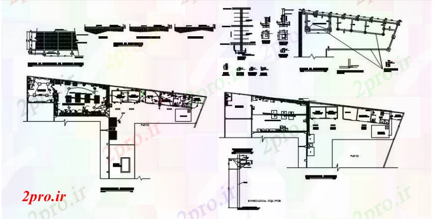 دانلود نقشه کارخانه صنعتی  ، کارگاه ماهی طرحی پایه کارخانه فرآوری، نصب و راه اندازی الکتریکی و ساختار جزئیات (کد104539)