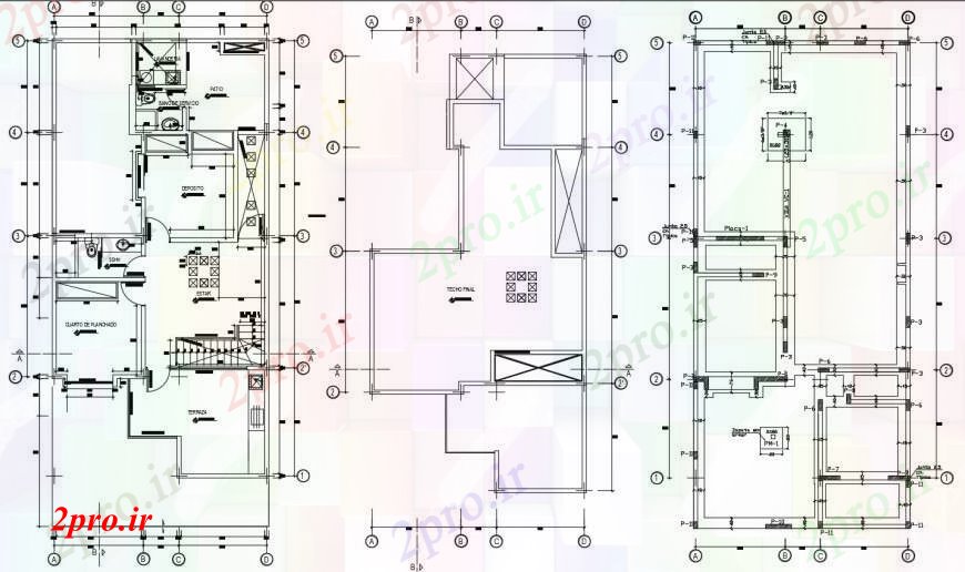 دانلود نقشه حمام مستر سه طبقه طبقه خانه نصب و راه اندازی لوله کشی طراحی جزئیات  (کد104639)