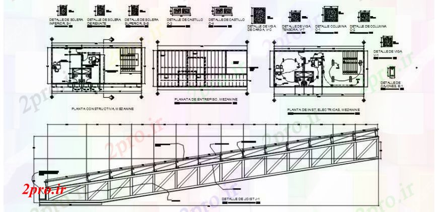 دانلود نقشه کارخانه صنعتی  ، کارگاه ساختمان جزئیات طراحی با نصب و راه اندازی الکتریکی (کد104760)