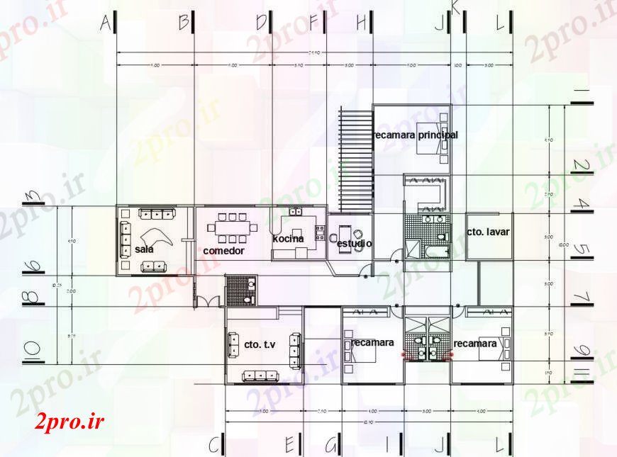 دانلود نقشه مسکونی  ، ویلایی ، آپارتمان  خانه مسکونی کلیسا داخلی طرحی توزیع طراحی جزئیات (کد104765)